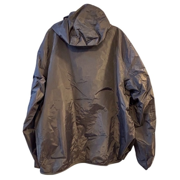 Lands' End Men's XL Gray Windbreaker Jacket with Hood Casual - zipper flawed - Picture 7 of 13